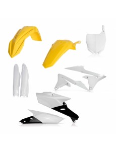 KIT PLÁSTICOS COMPLETO ACERBIS YAMAHA YZ-F 250 2014 - 2017 BRANCO E AMARELO